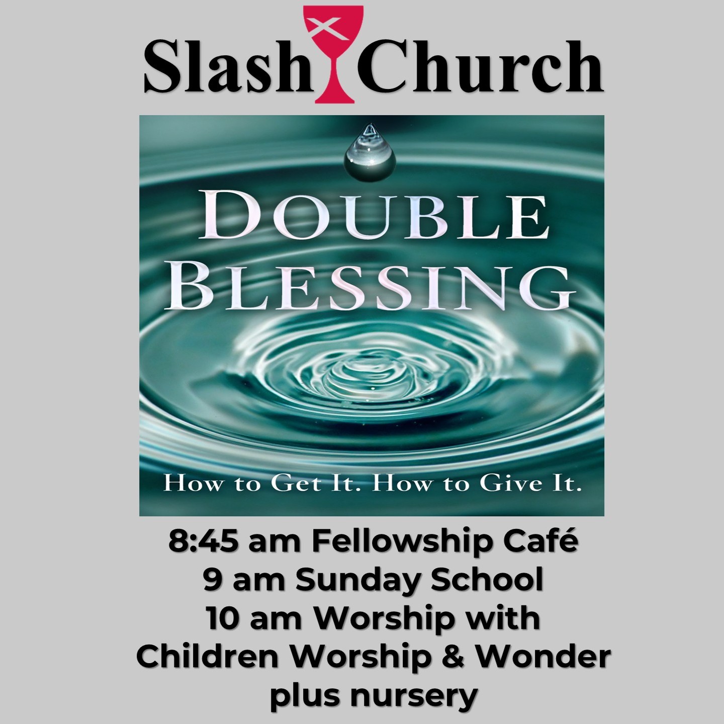 double blessing schedule