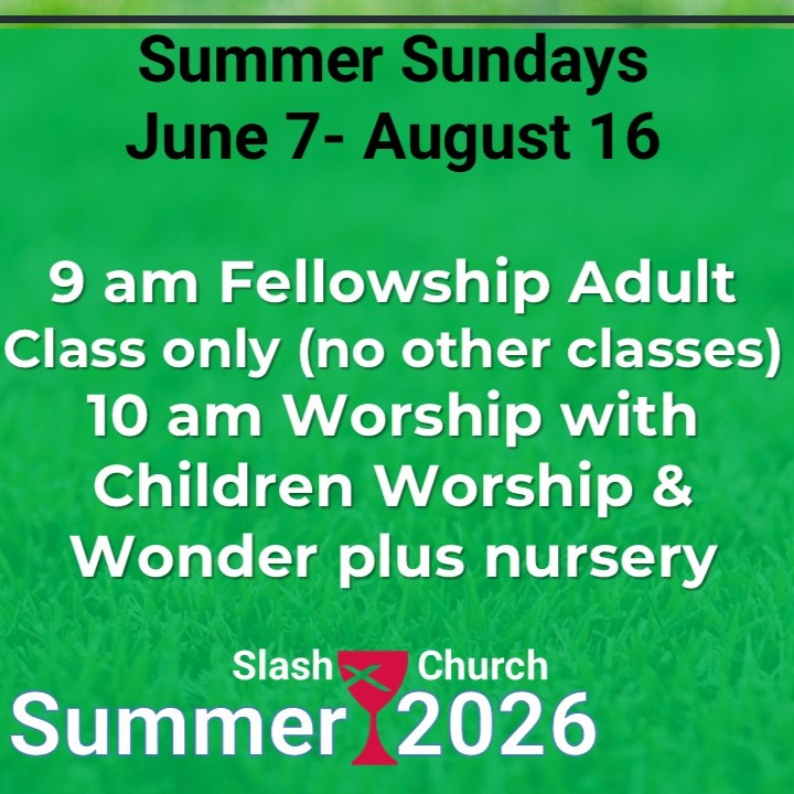 Summer 2026 Schedule